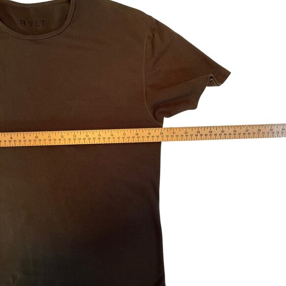 BYLT Basics Drop-Cut Short Sleeve T-Shirt Men’s Brown Crew Neck Size Medium - Picture 5 of 7
